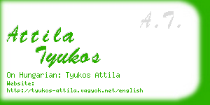 attila tyukos business card